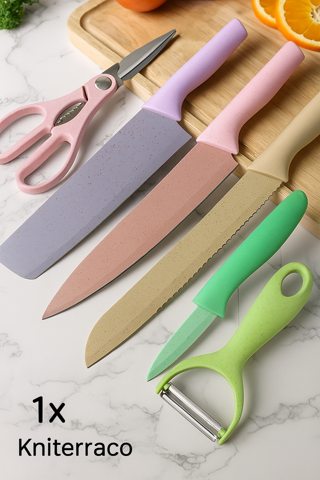 SET DE CUCHILLOS COLORES